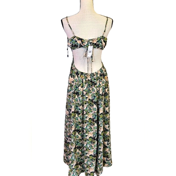 ASTR The Label Green Orange Floral Cut-Out Sundress,Large,NWT - Picture 10 of 16